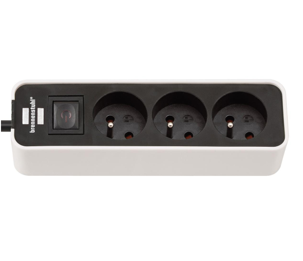 BRENNENSTUHL ECOLOR - 3 gniazda, 5m czarno-biała 1153234520 - 1199839 - zdjęcie